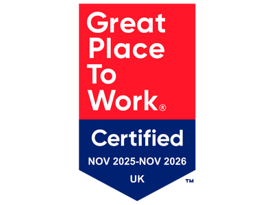 Great Place To Work Certified UK badge, November 2025 to November 2026